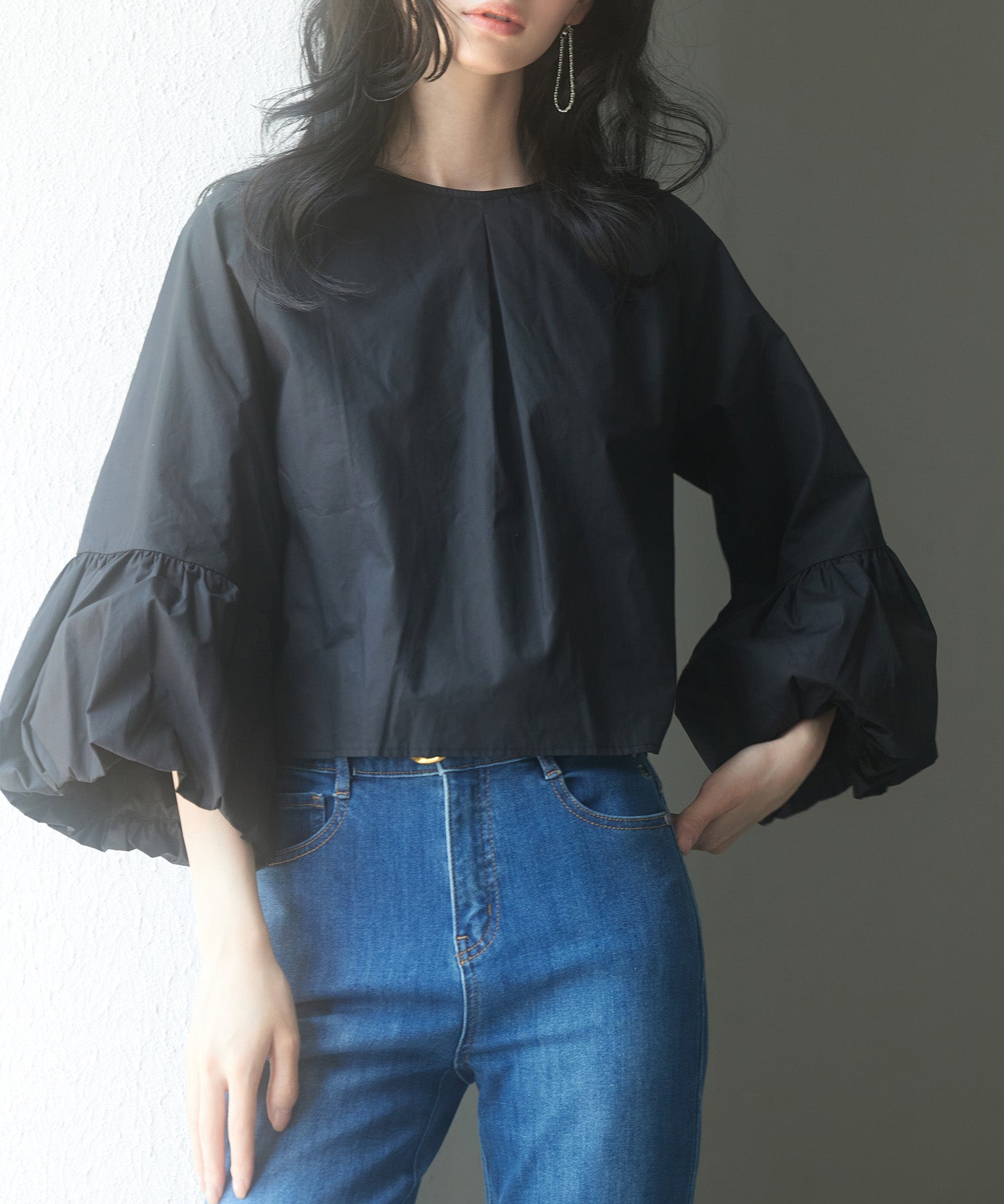 前後2wayポワンスリーブブラウスsdp0231-103-8