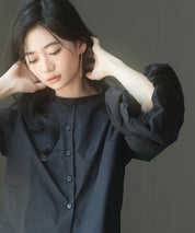 前後2wayポワンスリーブブラウスsdp0231 ブラック