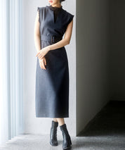 前後2wayベルト付きジャンパースカートsdp0238 チャコール