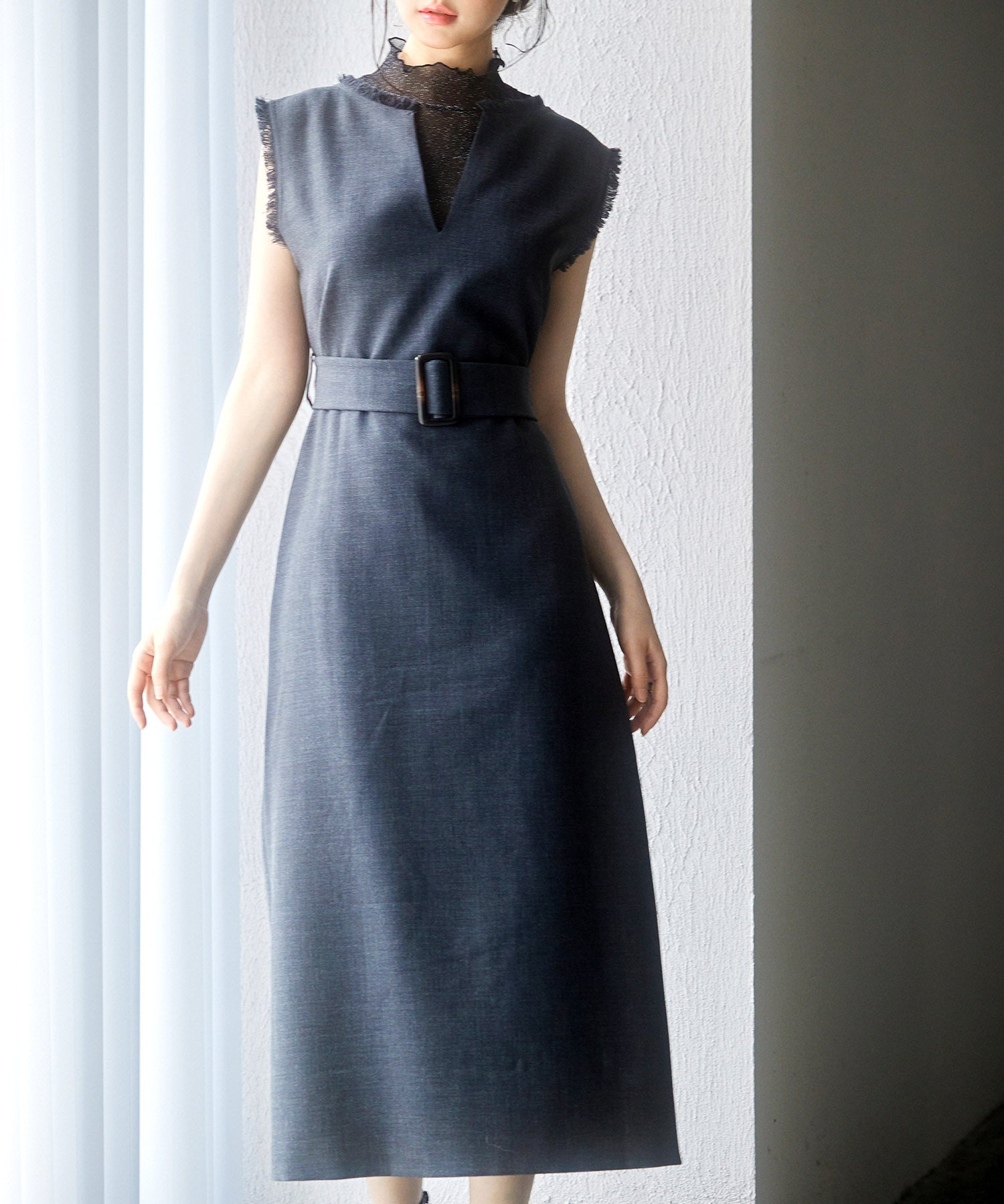 前後2wayベルト付きジャンパースカートsdp0238 チャコール