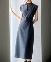 前後2wayベルト付きジャンパースカートsdp0238 チャコール