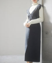 前後2wayベルト付きジャンパースカートsdp0238 チャコール