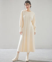 前後2way裏起毛カットソーワンピースsdp0240 アイボリー