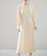 前後2way裏起毛カットソーワンピースsdp0240 アイボリー