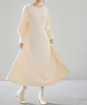 前後2way裏起毛カットソーワンピースsdp0240 アイボリー