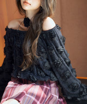 3Dローズフラワー2wayネックトップスsdp0242-103-8