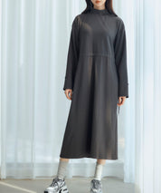 ウエストドローストリング裏起毛ワンピースsdp0244-103-365