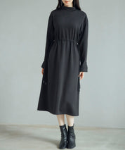 ウエストドローストリング裏起毛ワンピースsdp0244-103-8