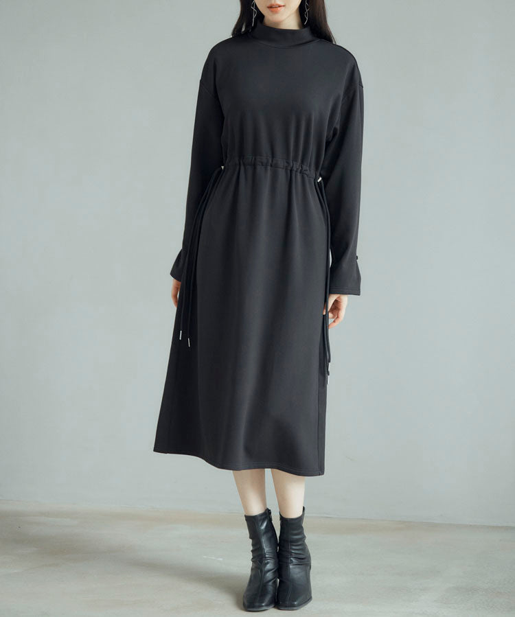 ウエストドローストリング裏起毛ワンピースsdp0244-103-8