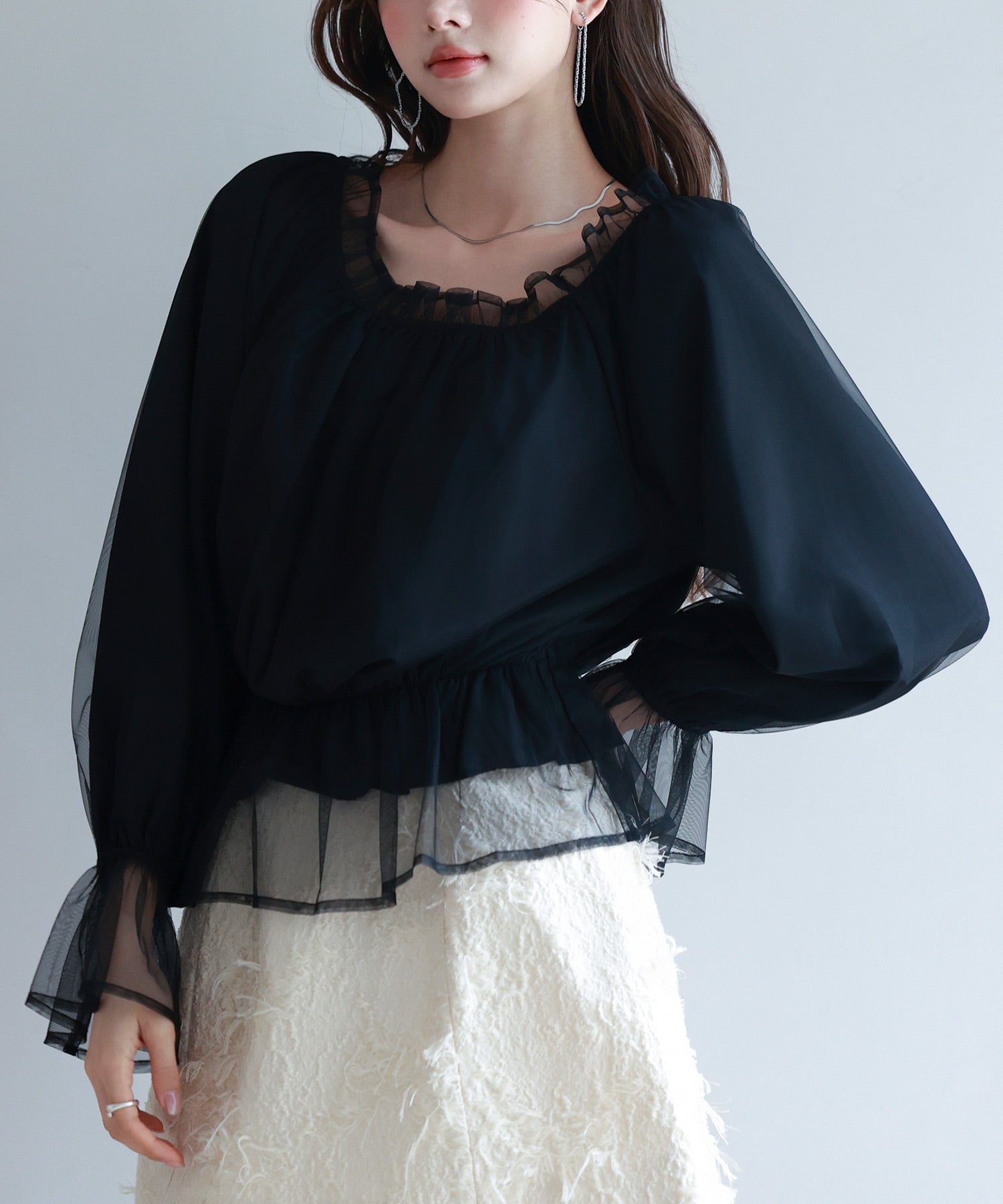 2wayネックチュールブラウスsdp0248-102-8