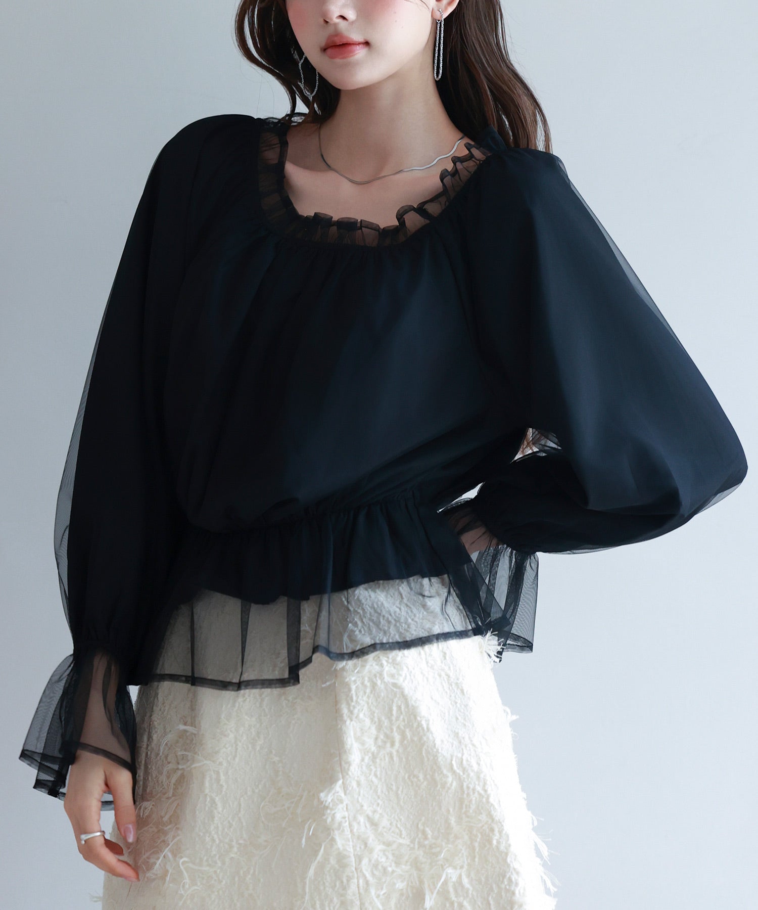 2wayネックチュールブラウスsdp0248-102-8