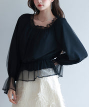 2wayネックチュールブラウスsdp0248-102-8