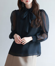 3wayオーガンジー生地リボンブラウスsdp0250-102-8