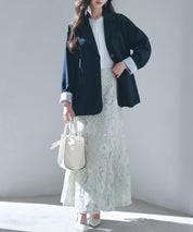 袖口折り返しテーラードジャケットsdp0255 ネイビー