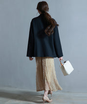 袖口折り返しテーラードジャケットsdp0255 ブラック