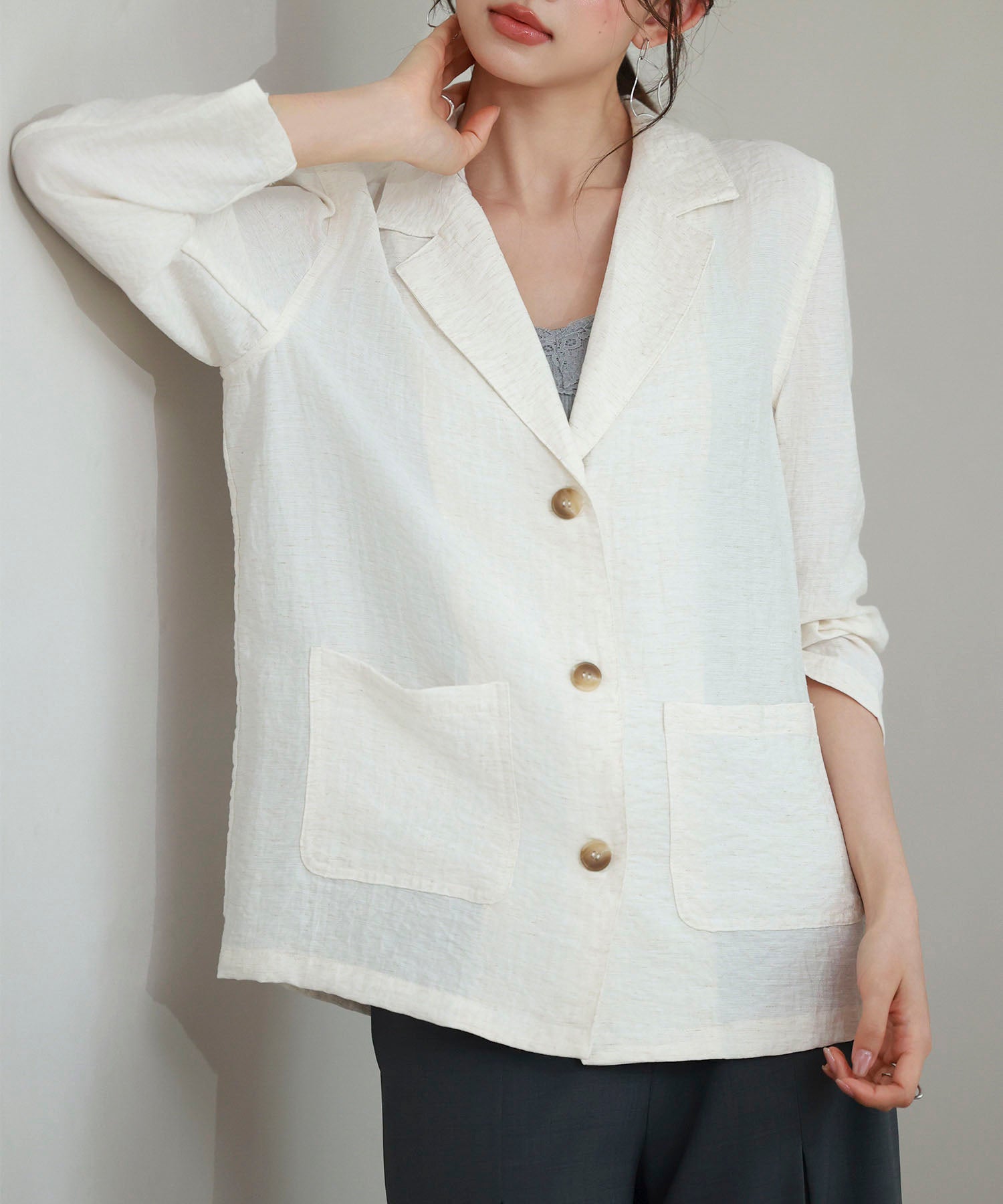 フロントポケットテーラードジャケットsdp0257-102-38