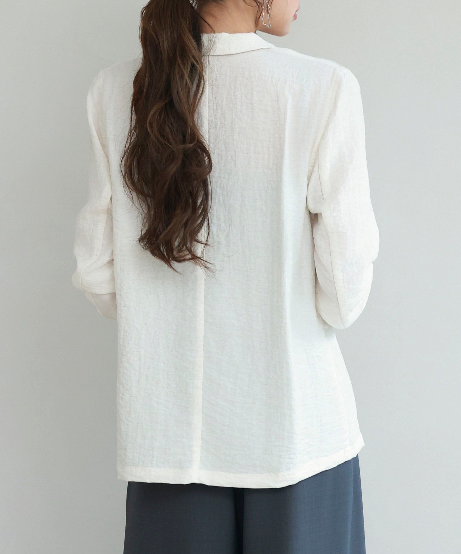 フロントポケットテーラードジャケットsdp0257 アイボリー