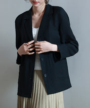 フロントポケットテーラードジャケットsdp0257 ブラック