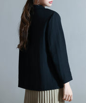 フロントポケットテーラードジャケットsdp0257 ブラック