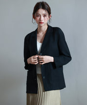 フロントポケットテーラードジャケットsdp0257 ブラック