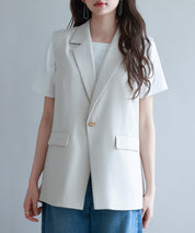 バックパプラムテーラードジレsdp0258 ベージュ