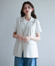 バックパプラムテーラードジレsdp0258 ベージュ