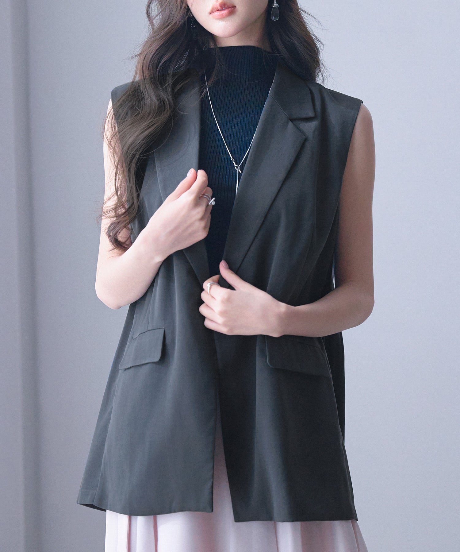 バックパプラムテーラードジレsdp0258-102-365