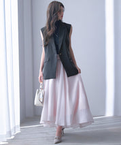 バックパプラムテーラードジレsdp0258 チャコール