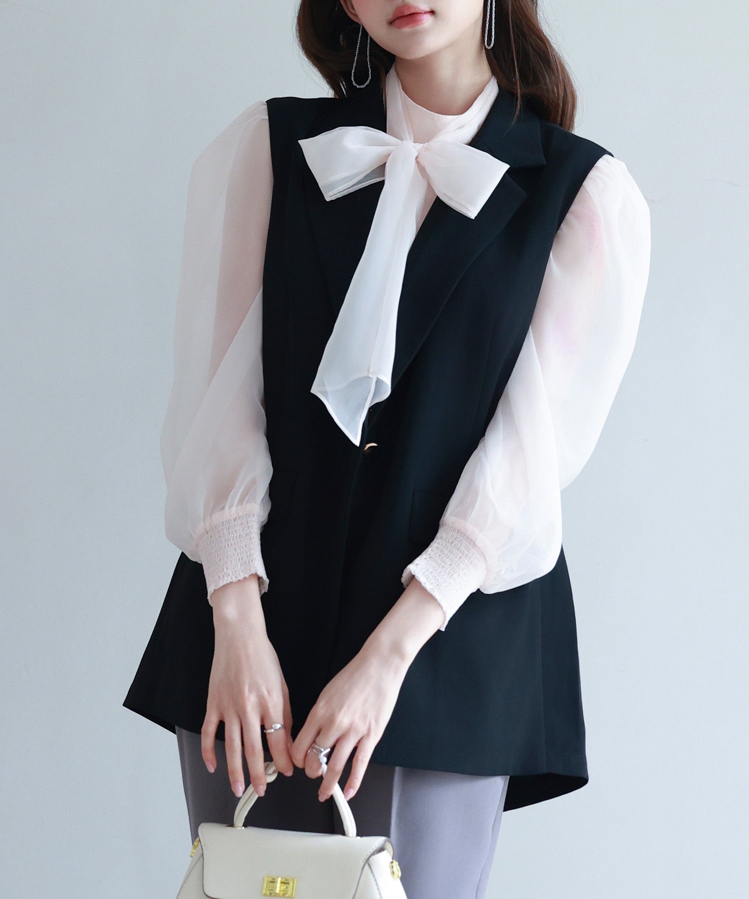 バックパプラムテーラードジレsdp0258-102-8