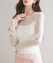 キャミソールとレーストップス2点セットsdp0259-102-38