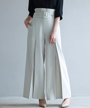 ベルト付きハイウエストワイドパンツsdp0263-102-38