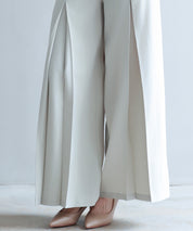 ベルト付きハイウエストワイドパンツsdp0263 アイボリー