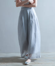 フロントタックシアーワイドパンツsdp0264 ライトグレー