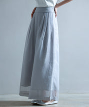 フロントタックシアーワイドパンツsdp0264 ライトグレー