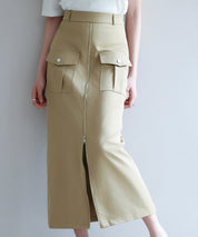 ハイウエストロング丈タイトスカートsdp0265 ライトブラウン