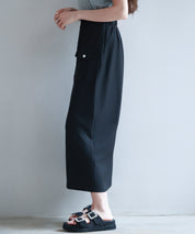 ハイウエストロング丈タイトスカートsdp0265 ブラック