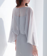 異素材ドッキングロング丈ワンピースsdp0269 グレー