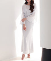 異素材ドッキングロング丈ワンピースsdp0269-102-1