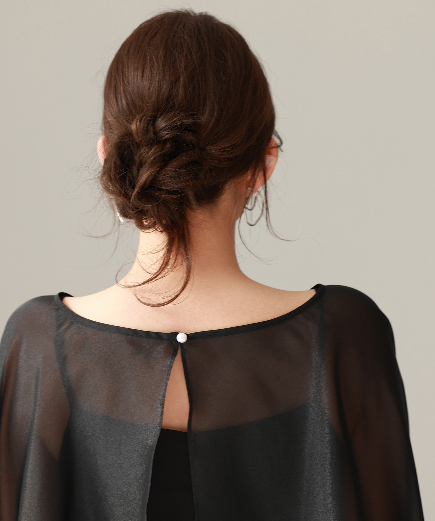 異素材ドッキングロング丈ワンピースsdp0269 ブラック