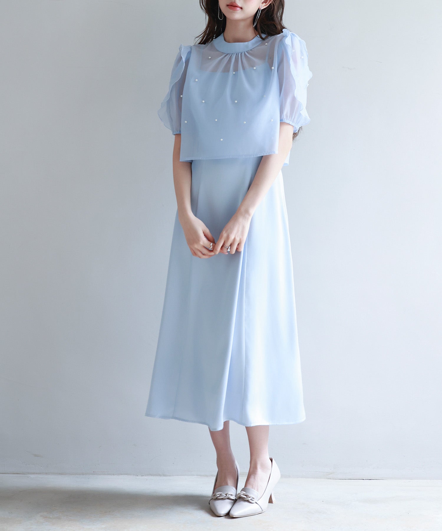 【前後2way】キャミワンピースとブラウス2点セットsdp0273-102-34