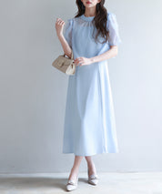 【前後2way】キャミワンピースとブラウス2点セットsdp0273 ブルー