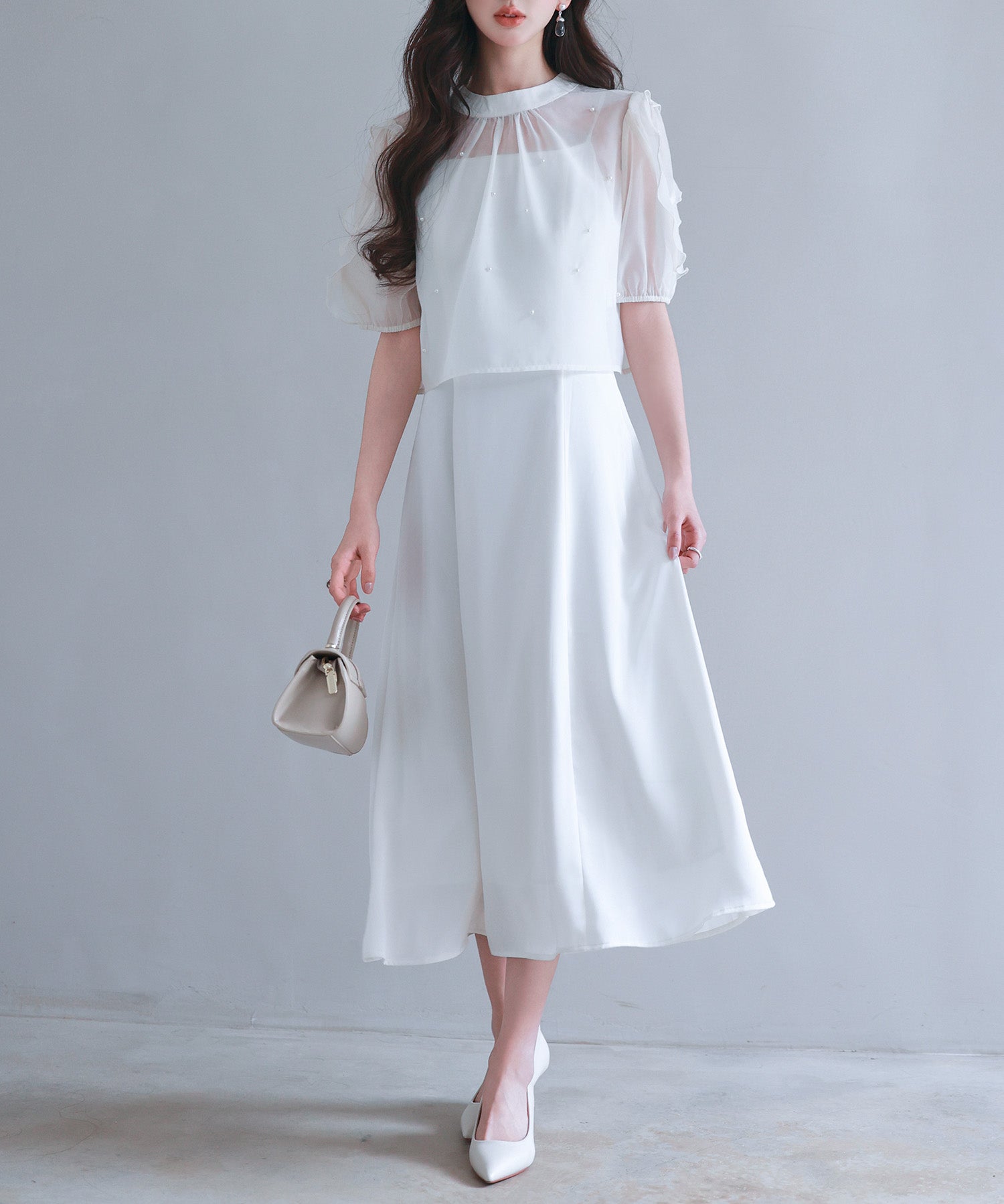 【前後2way】キャミワンピースとブラウス2点セットsdp0273-102-38