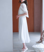 【前後2way】キャミワンピースとブラウス2点セットsdp0273 アイボリー