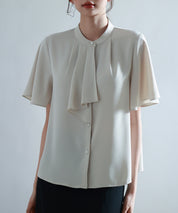 ボウタイネックフレアスリーブブラウスsdp0276-102-14