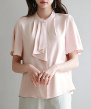 ボウタイネックフレアスリーブブラウスsdp0276-102-26