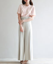 ボウタイネックフレアスリーブブラウスsdp0276 ピンク