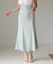 ベルト付きタックドレープスカートsdp0277-102-50