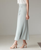 ベルト付きタックドレープスカートsdp0277 ミント