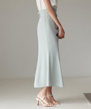 ベルト付きタックドレープスカートsdp0277 ミント