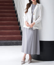 チュールビスチェとカットソーワンピースの2点セットsdp0278 グレー